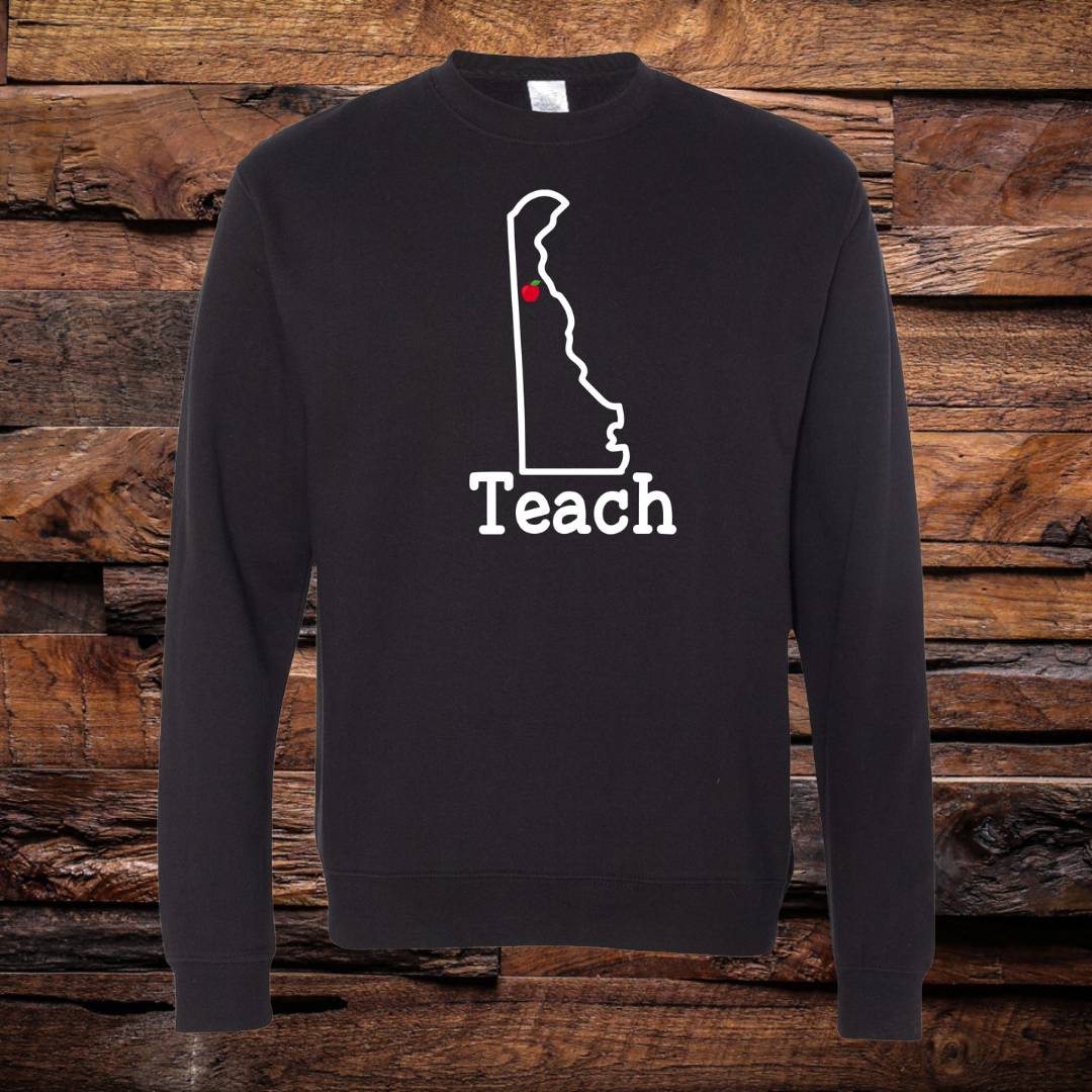 Teach Delaware Crew Sweatshirt
