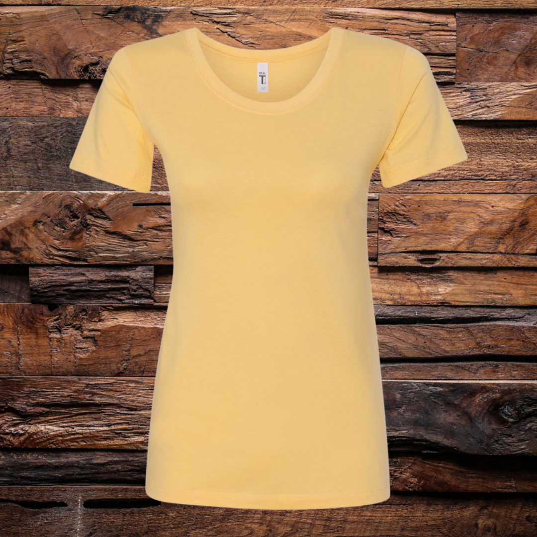 Womens Ideal Tee Banana Cream