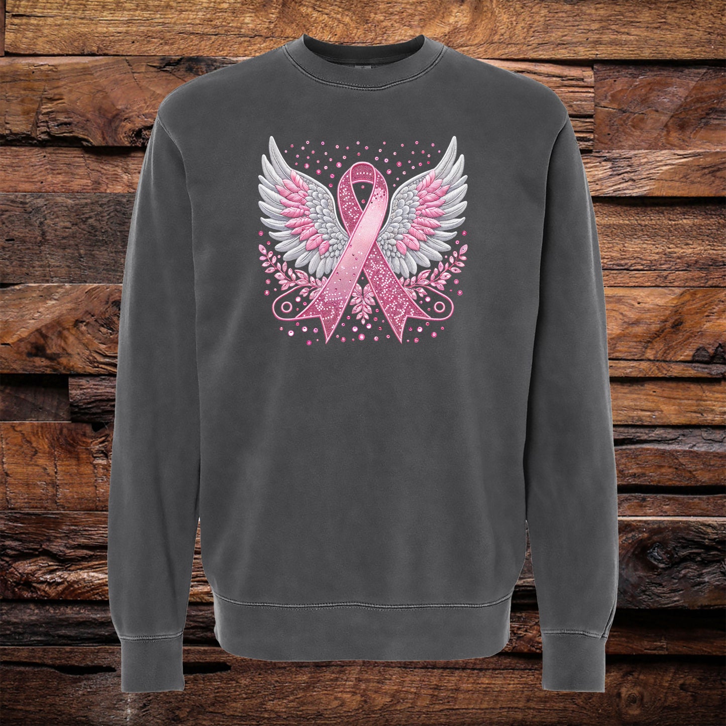 Angel Ribbon Garment Dyed Crew