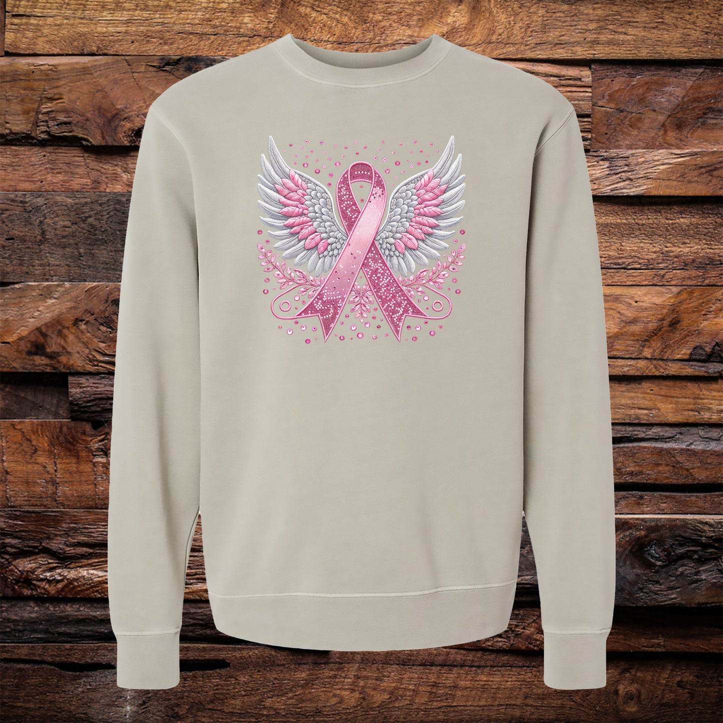 Angel Ribbon Garment Dyed Crew