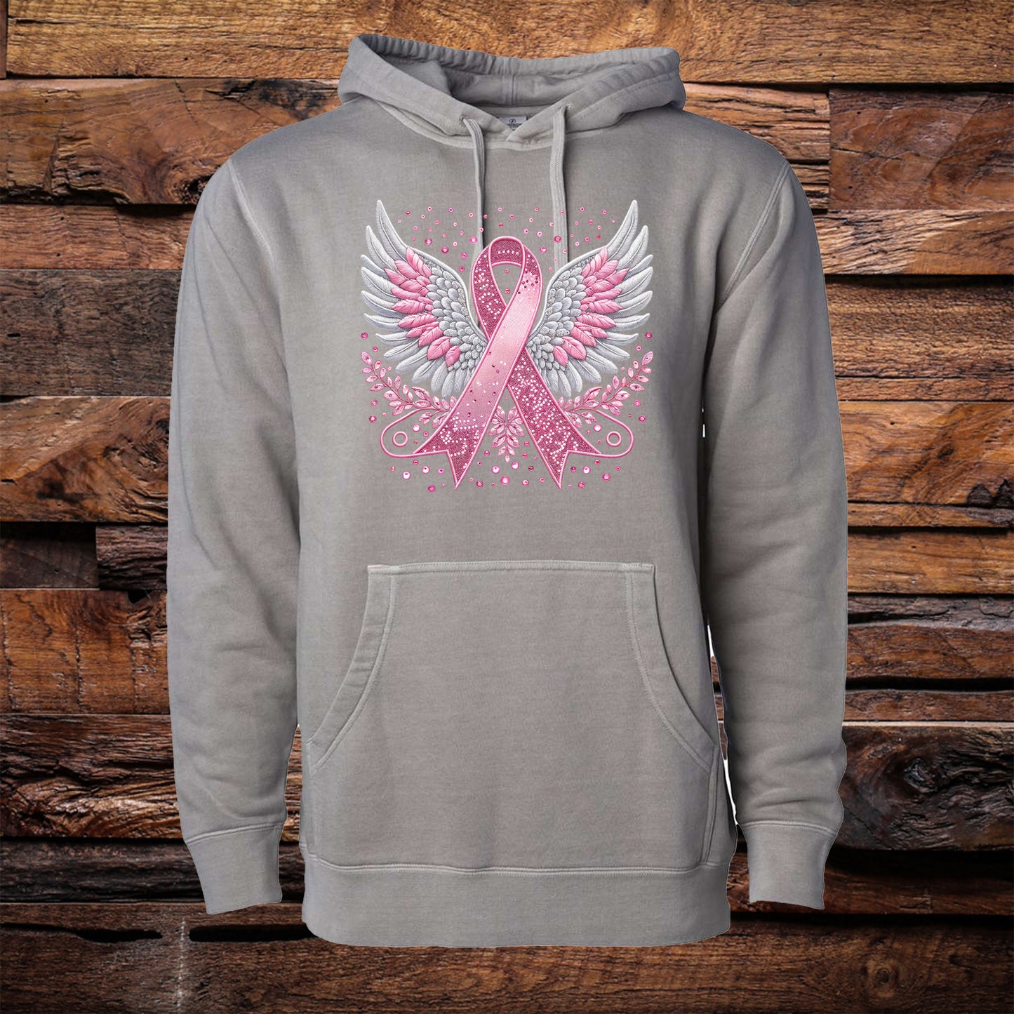 Angel Ribbon Garment Dyed Hoodie