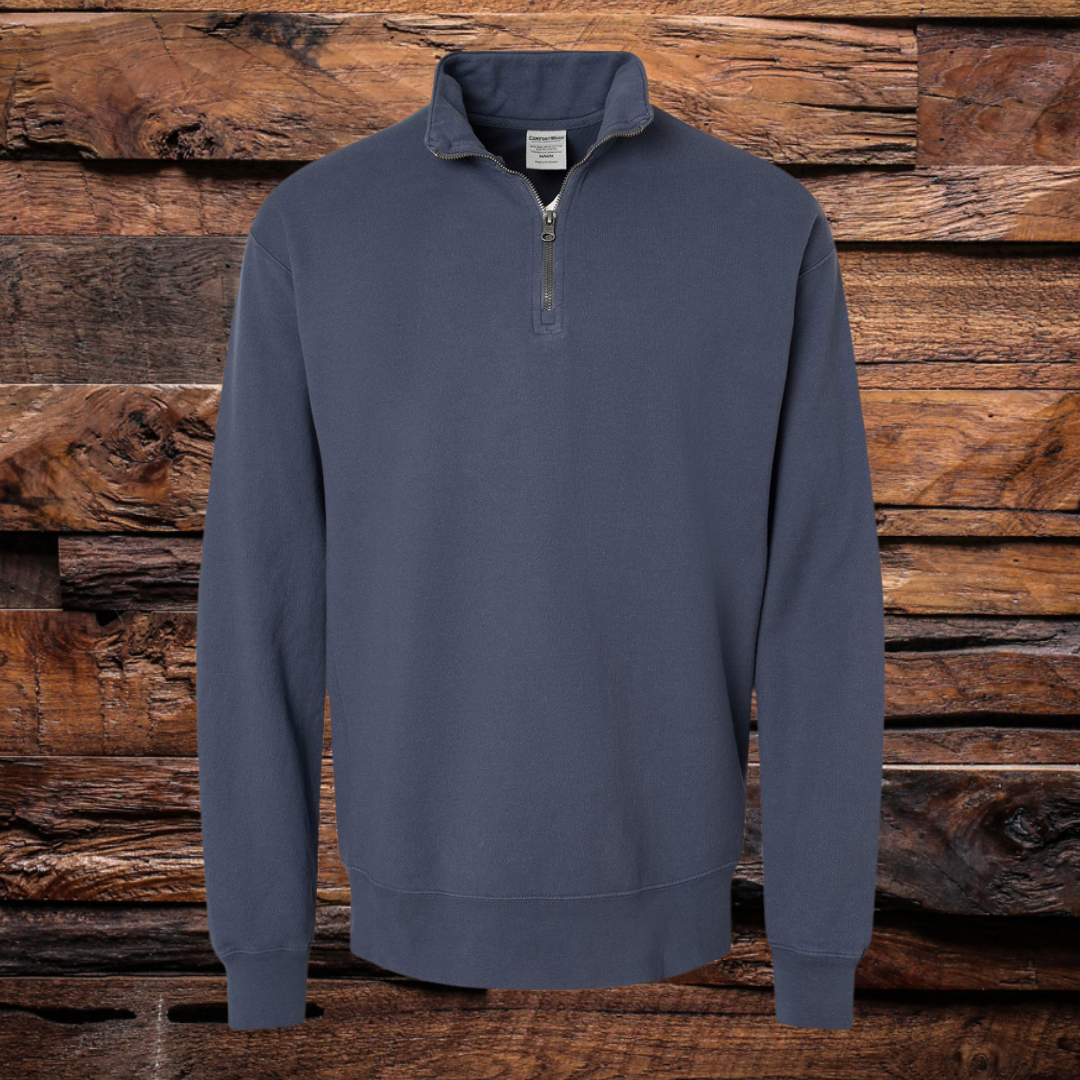 Pigment-Dyed Quarter-Zip Pullover