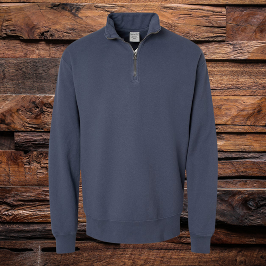 Pigment-Dyed Quarter-Zip Pullover