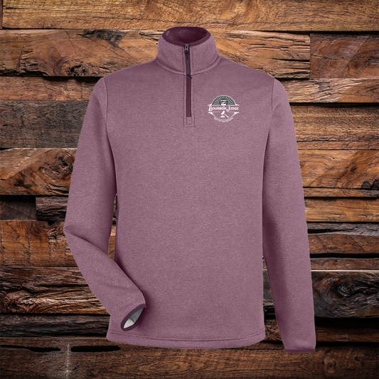 Guilty Of Pour Decisions Heathered Stripe Quarter Zip