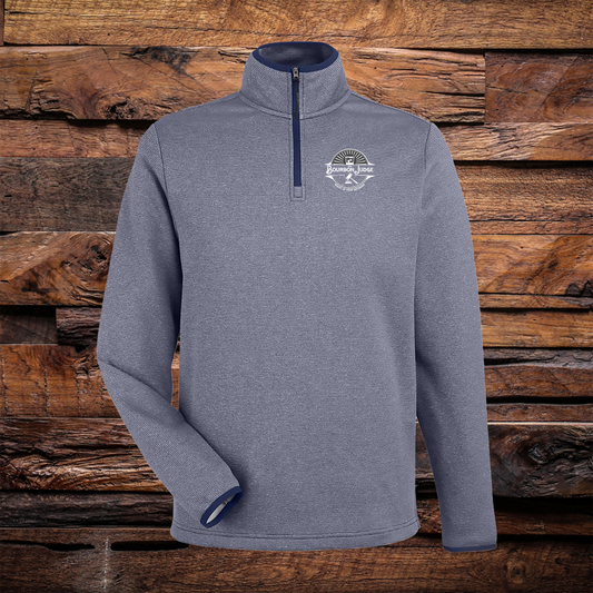 Guilty Of Pour Decisions Heathered Stripe Quarter Zip
