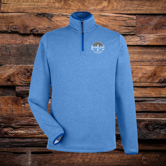 Guilty Of Pour Decisions Heathered Stripe Quarter Zip