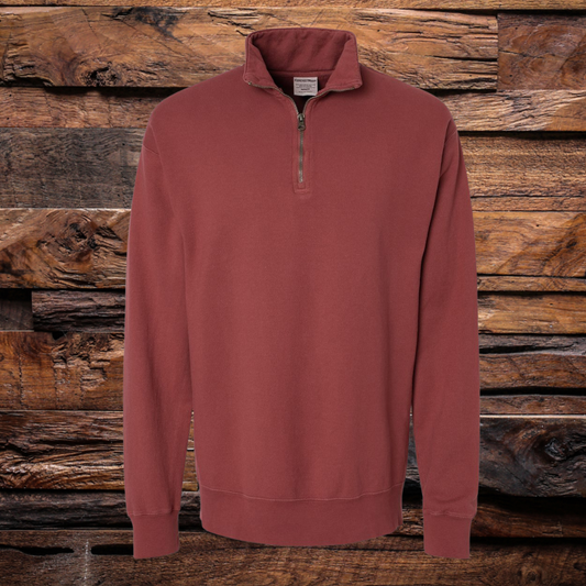 Pigment-Dyed Quarter-Zip Pullover