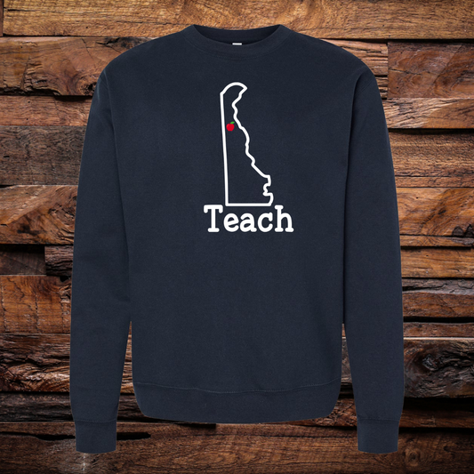 Teach Delaware Crew Sweatshirt