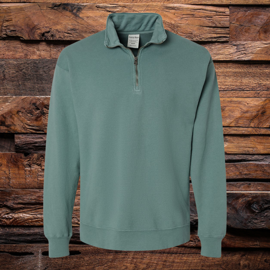 Pigment-Dyed Quarter-Zip Pullover