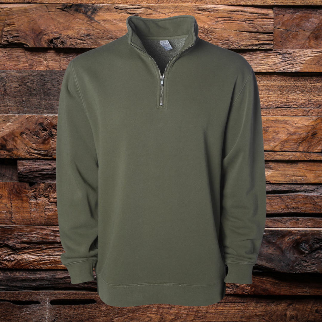 Pigment-Dyed Quarter-Zip Pullover