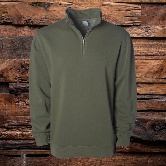 Pigment-Dyed Quarter-Zip Pullover