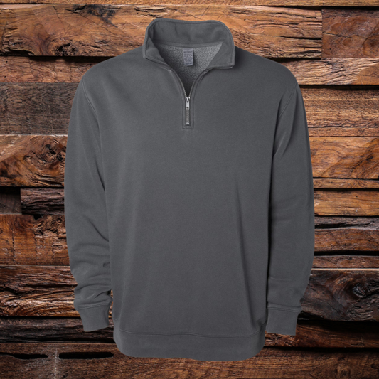Pigment-Dyed Quarter-Zip Pullover