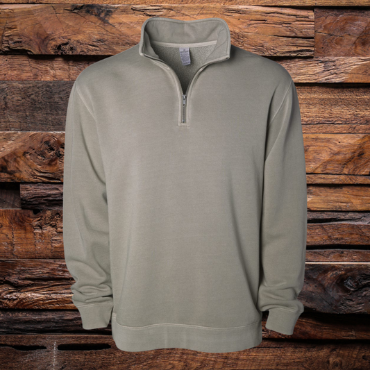 Pigment-Dyed Quarter-Zip Pullover