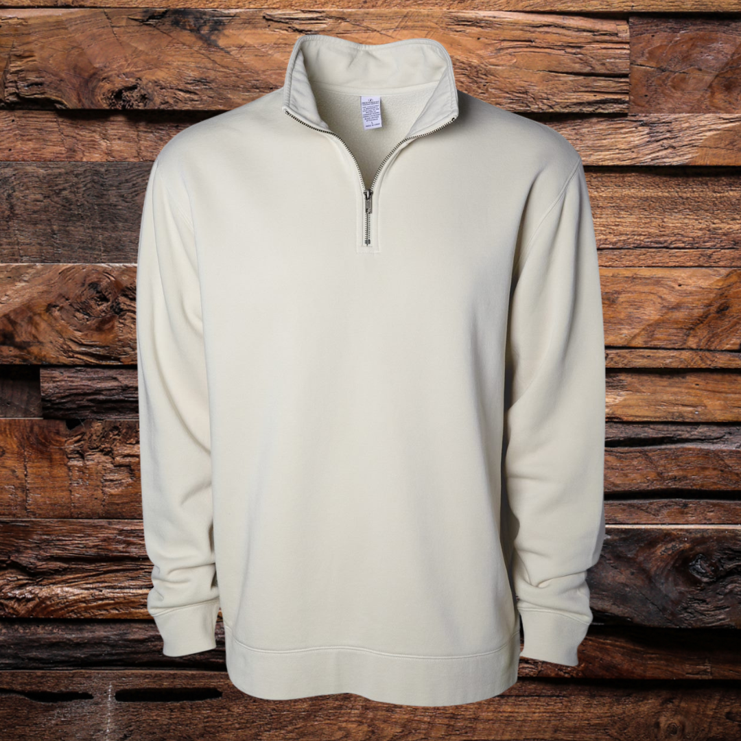 Pigment-Dyed Quarter-Zip Pullover
