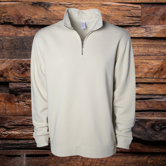 Pigment-Dyed Quarter-Zip Pullover