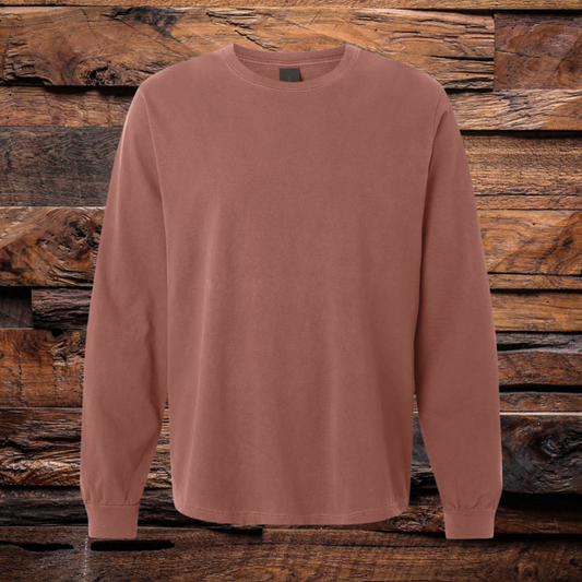 Heavyweight Garment Dyed Long Sleeve Tees