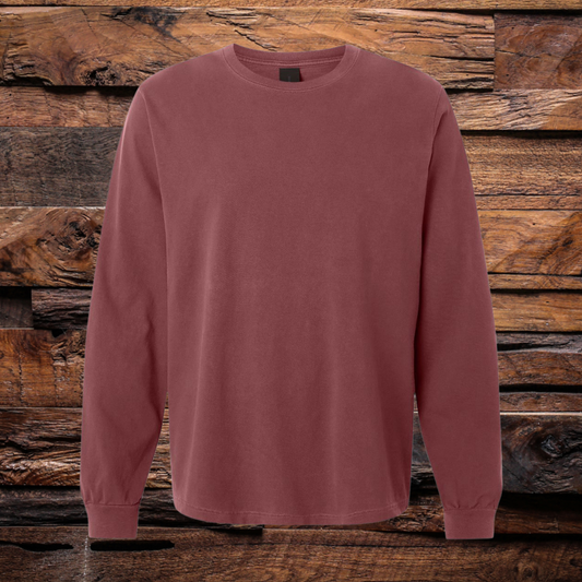 Heavyweight Garment Dyed Long Sleeve Tees