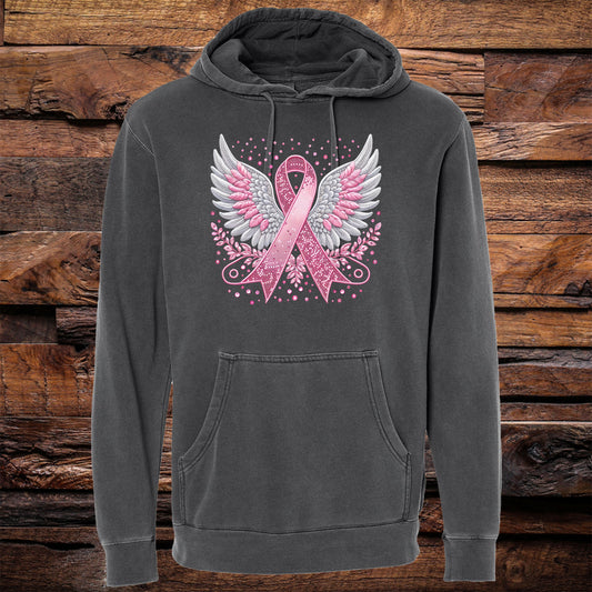 Angel Ribbon Garment Dyed Hoodie