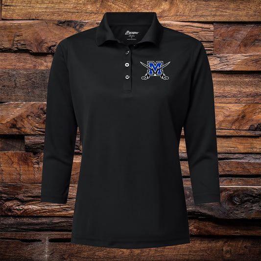 Ladies Cavaliers 3/4 Sleeve Polo