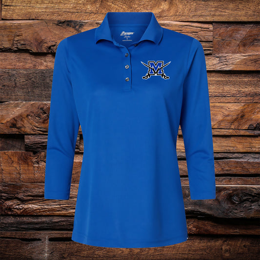 Ladies Cavaliers 3/4 Sleeve Polo