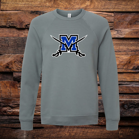 Cavaliers Sponge Fleece Raglan Crew