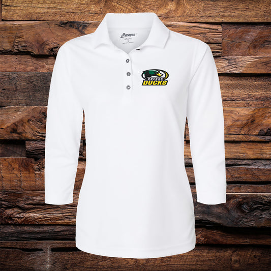 Ladies Ducks 3/4 Sleeve Polo